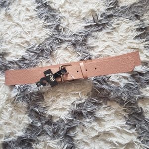 Pink patterned belt S